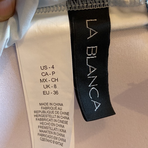 La Blanca 4 one piece swimsuit Ocean bandeau in turquoise - Picture 5 of 5